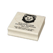 Luxe Lion Business Logo-Tagline Gummistempel (Stempel)