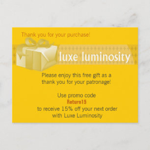 Luxe Luminosity Postkarte