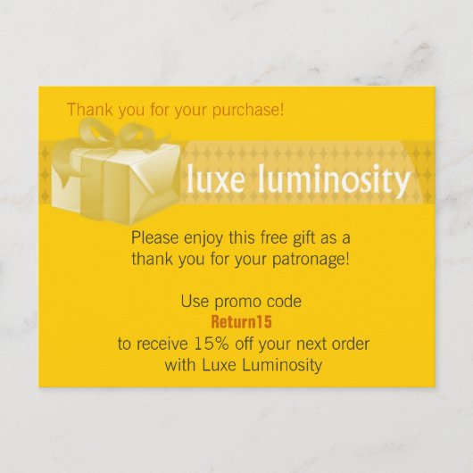 Luxe Luminosity Postkarte (Vorderseite)