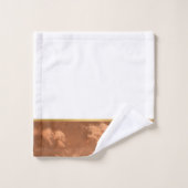 LUXE MARBLE BRONZED GOLD BADEZIMMER TOWEL SET (Waschlappen)