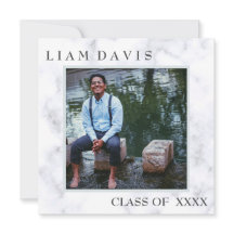 Luxe Marble Christlich Abschluss Einladung