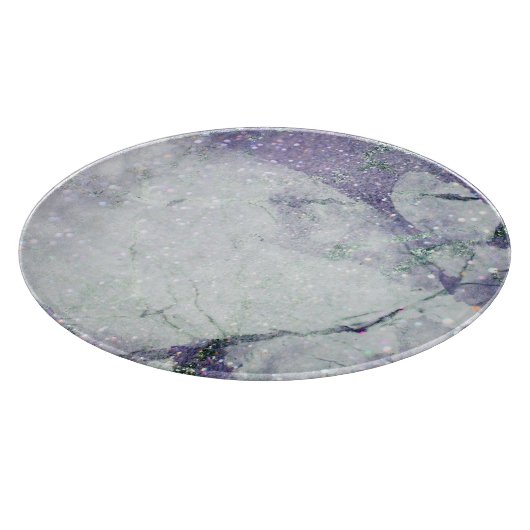 LUXE MARBLE LILA GALAXY TRAY CUTTING BOARD SCHNEIDEBRETT (Ecke)
