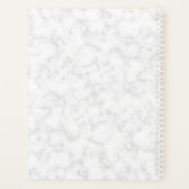 Luxe Marble Luxus Rose Gold Designer Planer (Rückseite)