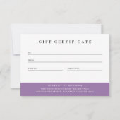 Luxe Marble Pink Aquamarin Business Geschenkgutsch (Rückseite)