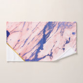 LUXE MARBLE PINK BLUE GOLD BATH TOWEL SET (Handtuch)