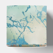 Luxe Marble | Schöne Gelb-und Korallenvene Aquamar Geschenkschachtel (Oben)