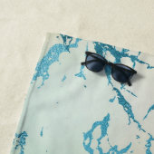 Luxe Marble | Schöne Gelb-und Korallenvene Aquamar Strandtuch (Beispiel)