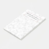 Luxe MarmorluxusRosen-Golddesigner Post-it Klebezettel (angewinkelt)