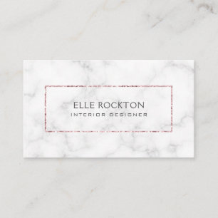 Luxe MarmorluxusRosen-Golddesigner Visitenkarte