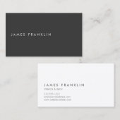 LUXE MINIMALISMUS MIT OFFSET-TYP VISITENKARTE (Vorne/Hinten)