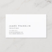 LUXE MINIMALISMUS MIT OFFSET-TYP VISITENKARTE (Rückseite)