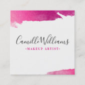 LUXE MINIMALISTISCH Glam Lux Imitate vergoldet ros Quadratische Visitenkarte (Vorderseite)