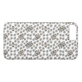 Luxe modern animalprint be brave girl Case-Mate iPhone hülle (Rückseite (Horizontal))