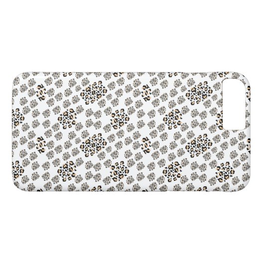 Luxe modern animalprint be brave girl Case-Mate iPhone hülle (Rückseite (Horizontal))