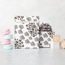 Luxe modern animalprint be brave girl geschenkpapier