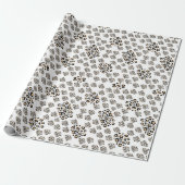 Luxe modern animalprint be brave girl geschenkpapier (Ungerollt)