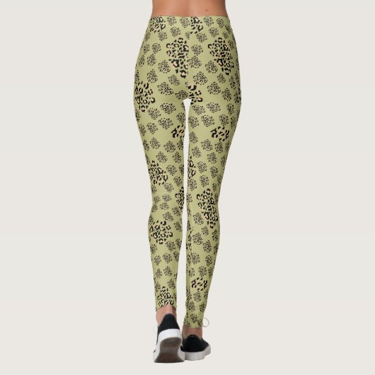 Luxe modern animalprint be brave girl leggings (Rückseite)