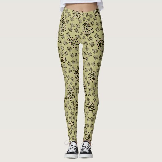 Luxe modern animalprint be brave girl leggings (Vorderseite)