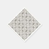 Luxe modern animalprint be brave girl serviette (Ecke)