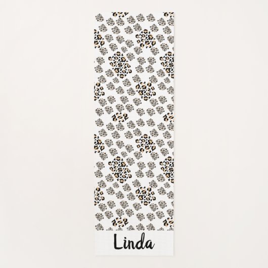 Luxe modern animalprint be brave girl yogamatte (Vorderseite)