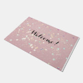 Luxe modern romantinc girl fußmatte (Schrägansicht)