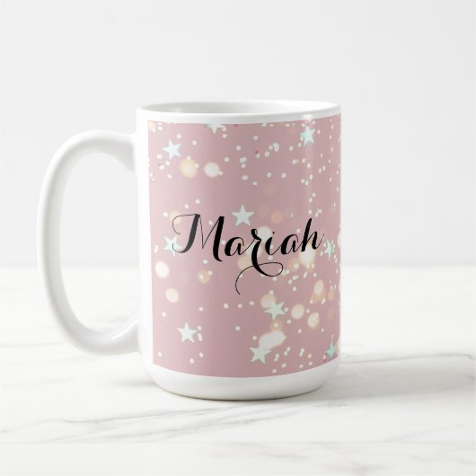 Luxe modern romantinc girl kaffeetasse (Links)