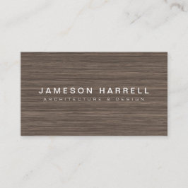 Luxe moderne braune Holzkuppel Visitenkarte