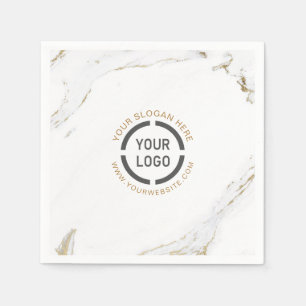 Luxe moderne Imitat Logo der Goldmarmorfirma Serviette