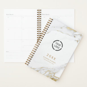 Luxe moderne Imitate Gold Marmor Firmenlogo Planer