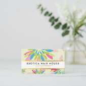 LUXE MODERNE künstlerische Blume Limon Aquarell Visitenkarte (Stehend Vorderseite)