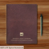 Luxe Monogram Business Notebook Notizblock