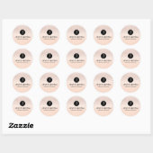Luxe Monogram Rose Gold Stickers (Blatt)