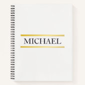 Luxe Name Bar Notizblock (Vorderseite)