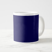 Luxe Navy CUSTOMIZABLE JUMBO Tasse (Vorderseite Rechts)