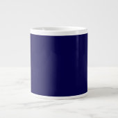 Luxe Navy CUSTOMIZABLE JUMBO Tasse (Vorderseite)