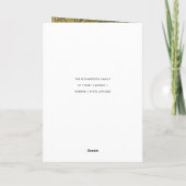 LUXE NAVY GOLD HOLLY BERRIES LIEBE JOACE PEACE FOT KARTE (Rückseite)