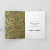 LUXE NAVY GOLD HOLLY BERRIES LIEBE JOACE PEACE FOT KARTE (Innenseite)