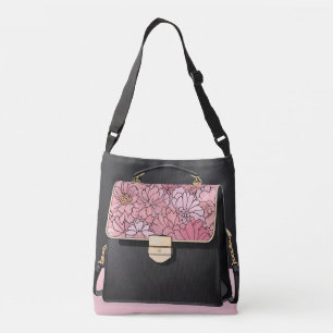 Luxe On Pink AI-Kunst Tragetaschen Mit Langen Trägern