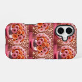 Luxe Orange Flowers iPhone 16 Hülle (Rückseite (Horizontal))