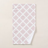 LUXE PASTEL ZICKZACK WHITE GRID BADHANDTUCH SET (Handtuch)