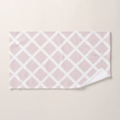 LUXE PASTEL ZICKZACK WHITE GRID BADHANDTUCH SET (Handtuch)
