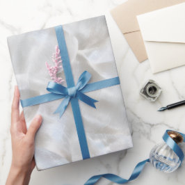 Luxe-Perle-Silber-Glanz-Frost-Abstraktmuster Geschenkpapier