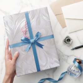 Luxe-Perle-Silber-Schimmer-Frost-Abstraktmuster Geschenkpapier