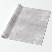 Luxe-Perle-Silber-Schimmer-Frost-Abstraktmuster Geschenkpapier (Ungerollt)