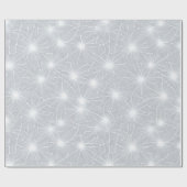 Luxe-Perle-Silber-Schimmer-Frost-Abstraktmuster Geschenkpapier (Flach)