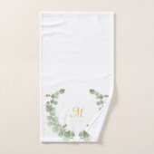 LUXE-PERSONALISIERTE EUCALYPTUS-GOLD-KRAFT 2 BADHANDTUCH SET (Handtuch)