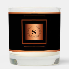 Luxe Personalized Copper Trim Scented Candle
