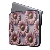 Luxe Pink Daisies Laptop Case (Vorderseite Links)