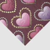 Luxe Pink Hearts Tissue Paper Set Seidenpapier (Detail)
