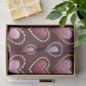 Luxe Pink Hearts Tissue Paper Set Seidenpapier (Geschenk)